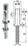 Osculati keulakaiden kiinnike 25 x 1.5 mm - Duell venetarvikkeet - 5680 - 1
