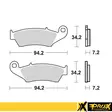 ProX Jarrupalasarja Eteen CRF250/450R '02-20 + KX250F/450F '04-20 - Duell MP varaosat ja tarvikkeet - 80140 - 1