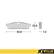 ProX Jarrupalasarja Eteen YZ80/85 '93-23 + TT-R125 '00-17 - Duell MP varaosat ja tarvikkeet - 80620 - 1
