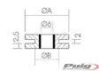 Puig Silenblock Rubber Dim. 22Mm.(25Pcs.) - Duell MP varaosat ja tarvikkeet - 99920 - 1