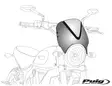 Puig Windshield Screen Vision C/Dark Smoke - Duell MP varaosat ja tarvikkeet - 99680 - 1