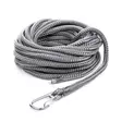 Qvarken Kiinnitysköysi Dockline karbiinihaalla 14mm 6m harmaa - Duell venetarvikkeet - 139740 - 1
