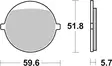 Sbs Jarrupalat Ceramic - Duell MP varaosat ja tarvikkeet - 123350 - 1