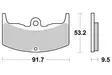 Sbs Jarrupalat Ceramic - Duell MP varaosat ja tarvikkeet - 123720 - 1