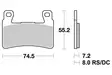 Sbs Jarrupalat Dual Carbon - Duell MP varaosat ja tarvikkeet - 123710 - 1