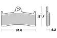 Sbs Jarrupalat Sintered - Duell MP varaosat ja tarvikkeet - 123740 - 1