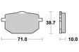 Sbs Jarrupalat Sintered - Duell MP varaosat ja tarvikkeet - 123840 - 1