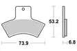 Sbs Jarrupalat Sintered Atv - Duell MP varaosat ja tarvikkeet - 123730 - 1