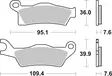 Sbs Jarrupalat Sintered Offroad - Duell MP varaosat ja tarvikkeet - 122430 - 1
