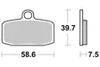 Sbs Jarrupalat Sintered Offroad - Duell MP varaosat ja tarvikkeet - 122700 - 1