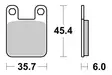 Sbs Jarrupalat Sintered Offroad - Duell MP varaosat ja tarvikkeet - 123960 - 1