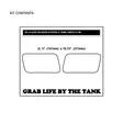 Stompgrip Universal Quadrilateral Tank Grips - Icon : Clear - Duell MP varaosat ja tarvikkeet - 116500 - 1