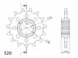 Supersprox Eturatas 1269.16 - Duell MP varaosat ja tarvikkeet - 119140 - 1