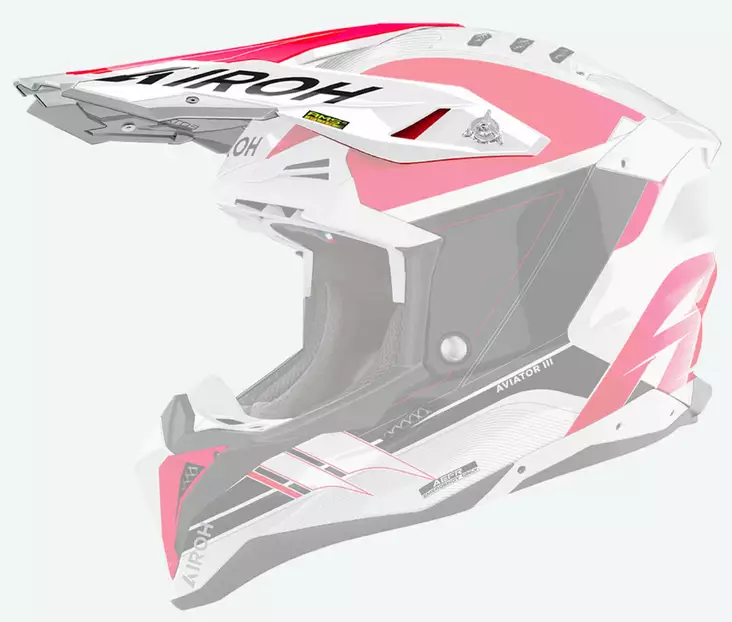 Airoh Aviator 3 Peak Saber Red Gloss - Duell ajovarusteet - 59201 - 1