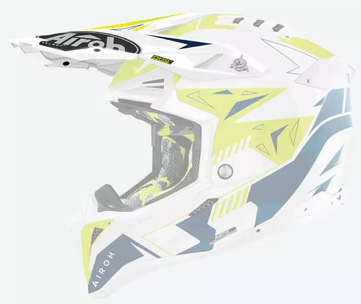 Airoh Aviator 3 Peak Spin Yellow/Blue Gloss - Duell ajovarusteet - 59131 - 1