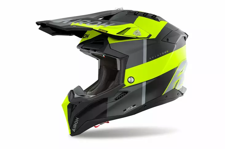 Airoh Kypärä Aviator 3 Monarch Keltainen Matta, S - Duell ajovarusteet - 60421 - 1