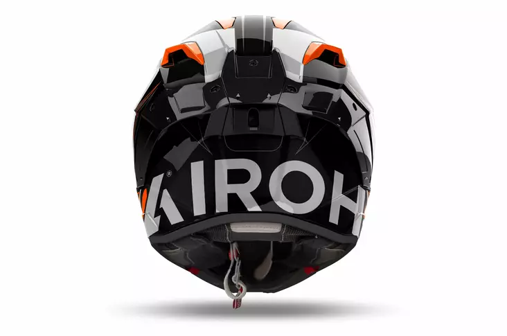 Airoh Kypärä GP 800 Must Oranssi Kiiltävä, L - Duell ajovarusteet - 61001 - 1
