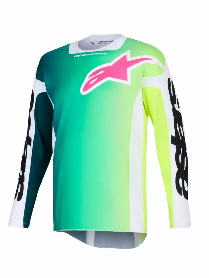 Alpinestars Paita Racer Portl Vihreä/Valkoinen/Musta XL - Duell ajovarusteet - 42511 - 1