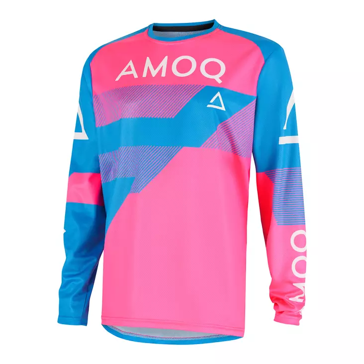 AMOQ Ascent Strive V2 Ajopaita Vaaleansininen-Pinkki, XS - Duell ajovarusteet - 52871 - 1