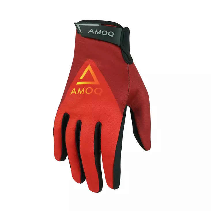 AMOQ Ascent V2 Ajohanskat Tummanpunainen-Punainen XS/7 - Duell ajovarusteet - 52801 - 1