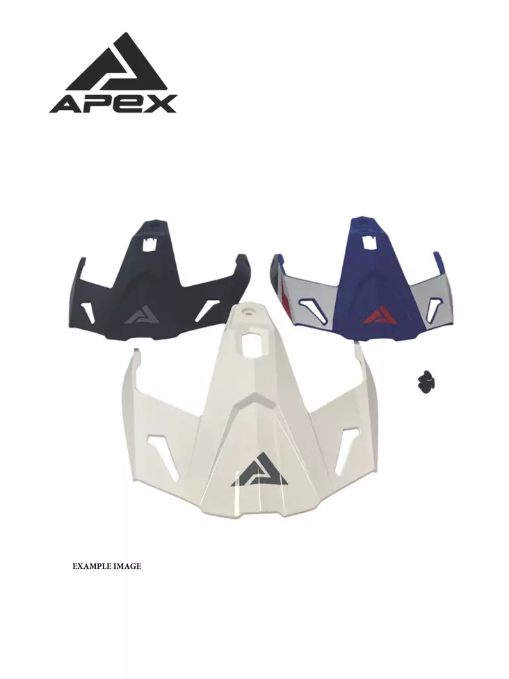 APEX AI100 Peak and Screws mattblack - Duell ajovarusteet - 32351 - 1