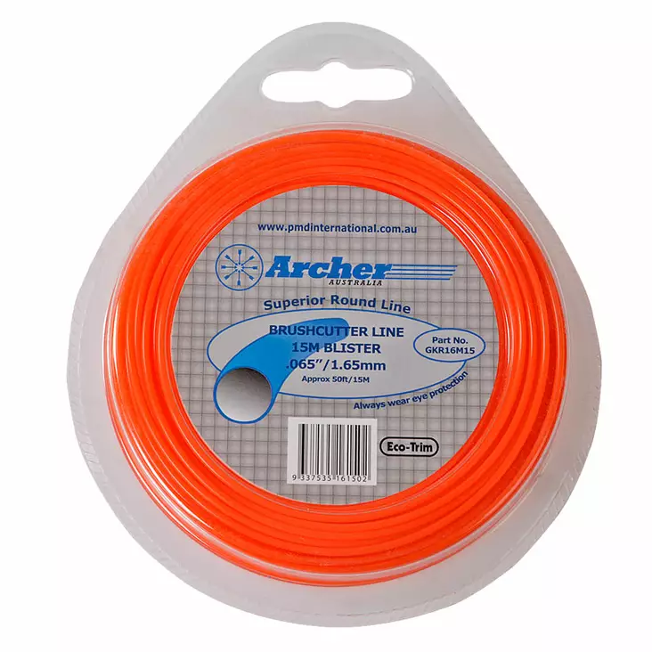 Archer Trimmerin siima Eco-Trim Pyöreä Ø 1.65mm x 15m - Duell pienkoneiden varaosat ja tarvikkeet - 73841 - 1
