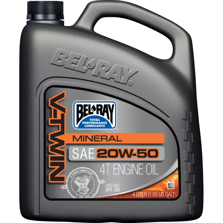 Bel-Ray V-Twin Mineral 20W-50 4L - Duell öljyt ja muut nesteet - 62221 - 1