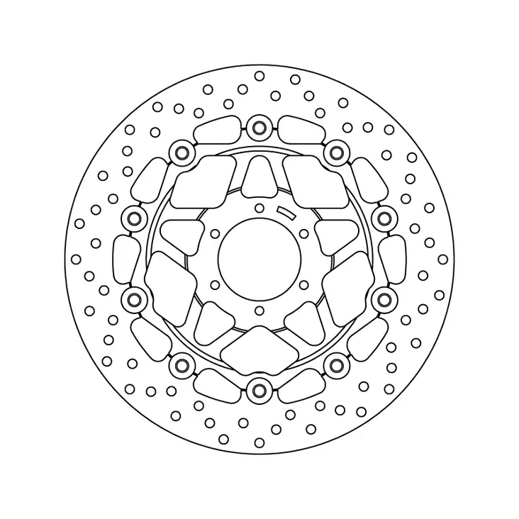 Brembo Serie Oro jarrulevy kelluva - Duell MP varaosat ja tarvikkeet - 121441 - 1