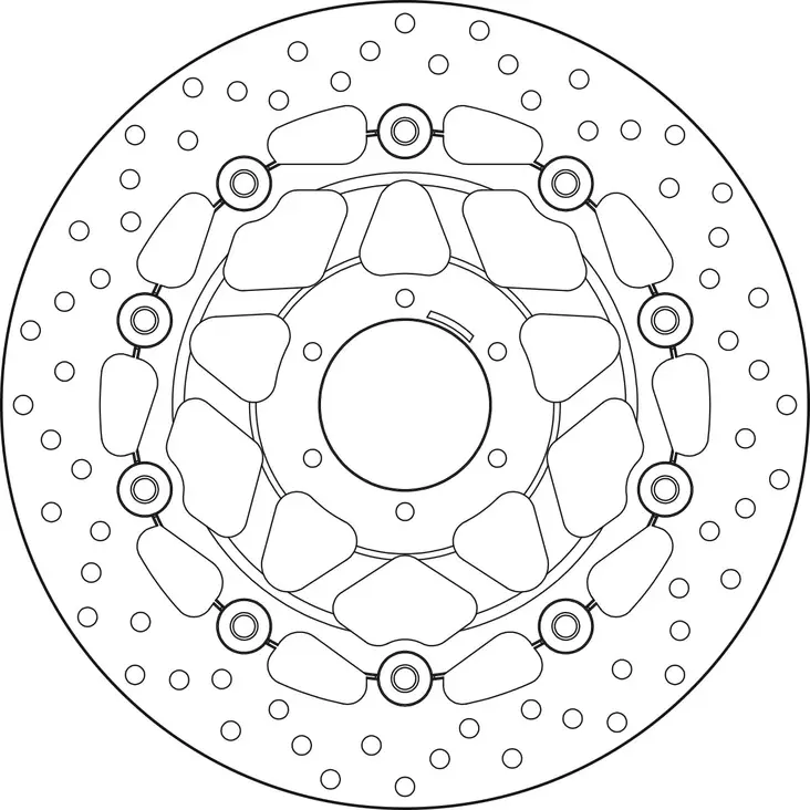 Brembo Serie Oro jarrulevy kelluva - Duell MP varaosat ja tarvikkeet - 121741 - 1