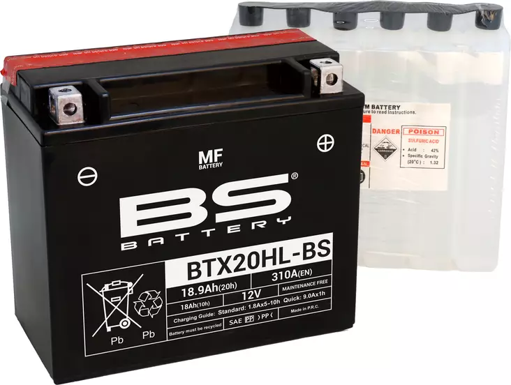 BS Battery BTX20HL-BS MF (cp) Maintenance Free - Duell muut varaosat ja tarvikkeet - 131151 - 1