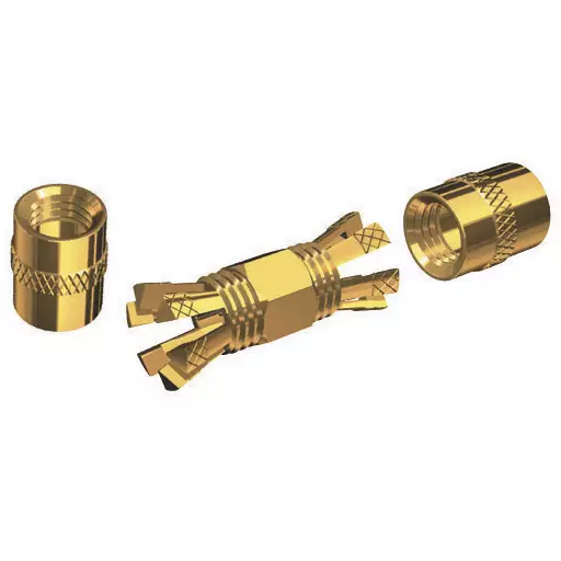 Centerpin solderless PL258 splice connector for RG8X or RG58/AU cable - Duell venetarvikkeet - 138051 - 1