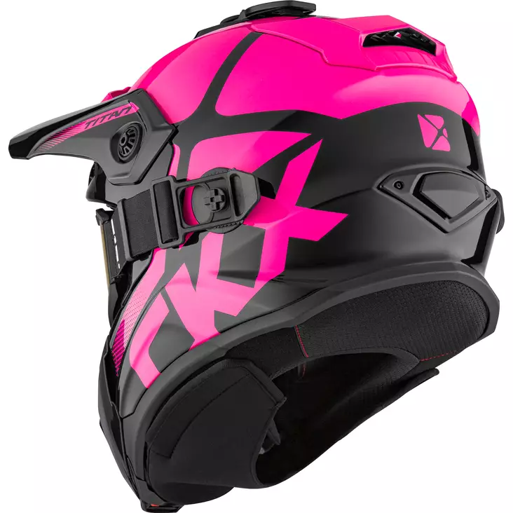 CKX Kypärä + Lasit TITAN Polar Pinkki L - Duell ajovarusteet - 59891 - 1