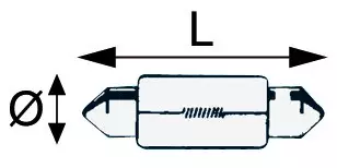 Festoon 24V 5W - Duell venetarvikkeet - 6151 - 1
