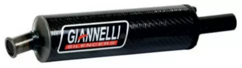 Giannelli Äänenvaimennin, yleismalli Ø20 mm, Hiilikuitu - Duell mopojen varaosat ja tarvikkeet - 114901 - 1