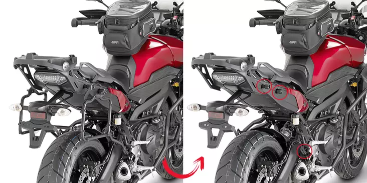 Givi putkisivutelineet Rapid release MT-09 Tracer (15) - Duell MP varaosat ja tarvikkeet - 102991 - 1