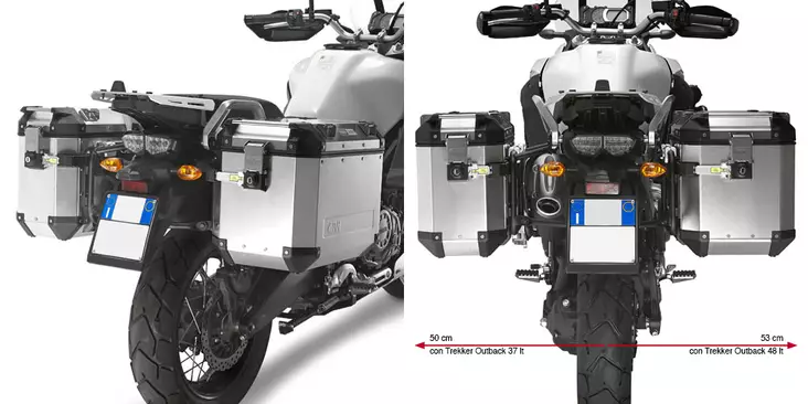 Givi putkisivutelineet Trekker Outback Yamaha XT1200ZE Super Tenere (14) - Duell MP varaosat ja tarvikkeet - 102891 - 1