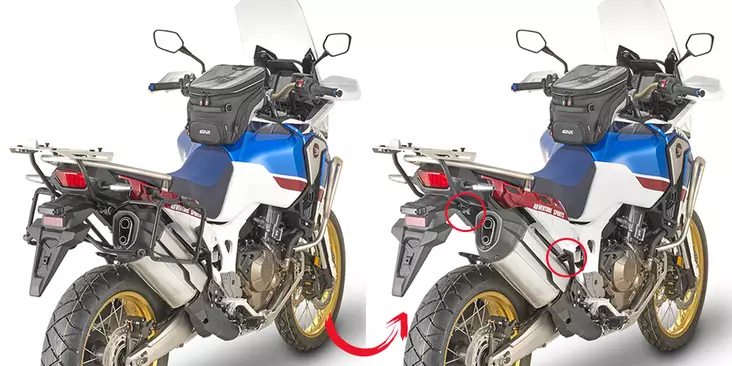 Givi Specific kit to install the PLR1161/PL1161CAM without the Monorack CRF1000 - Duell MP varaosat ja tarvikkeet - 104781 - 1