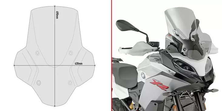 Givi SPOILER BMW F 900 XR (2020) - Duell MP varaosat ja tarvikkeet - 100941 - 1