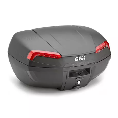 Givi TOPCASE 46L BLACK RIVIERA RED REFLEC. - Duell MP varaosat ja tarvikkeet - 104601 - 1