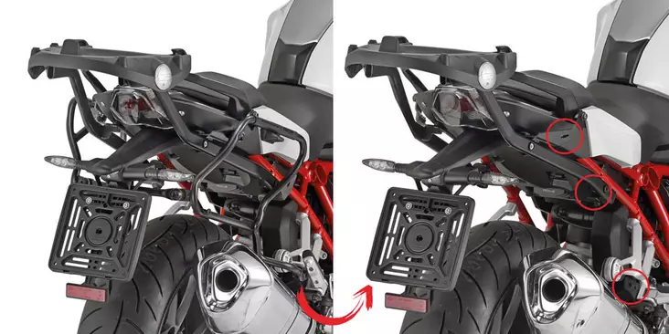 Givi Tubular pannier holder for BMW R1200R '15 SIDE cases - Duell MP varaosat ja tarvikkeet - 102721 - 1