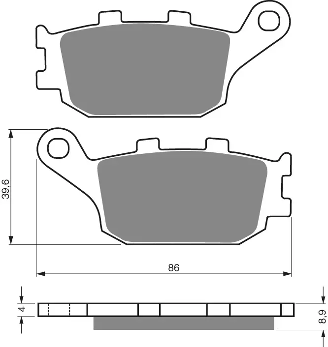 GOLDFREN Jarrupalat 021 Ceramic carbon AD - Duell MP varaosat ja tarvikkeet - 67731 - 1