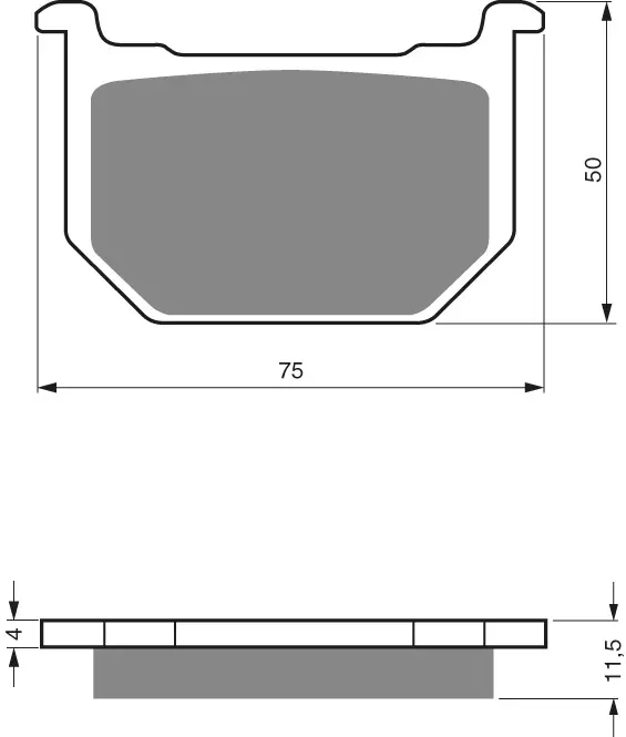 GOLDFREN Jarrupalat 075 Ceramic carbon AD - Duell MP varaosat ja tarvikkeet - 67891 - 1