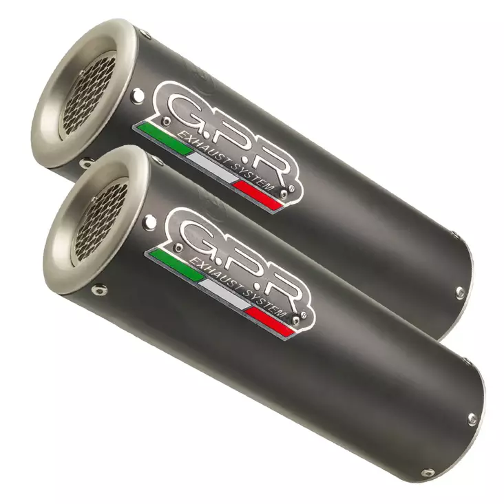 GPR Ducati Monster 796 2010/14 Pair EC-Approv. slip-on exhaust M3 Black Titaniu - Duell MP varaosat ja tarvikkeet - 110771 - 1