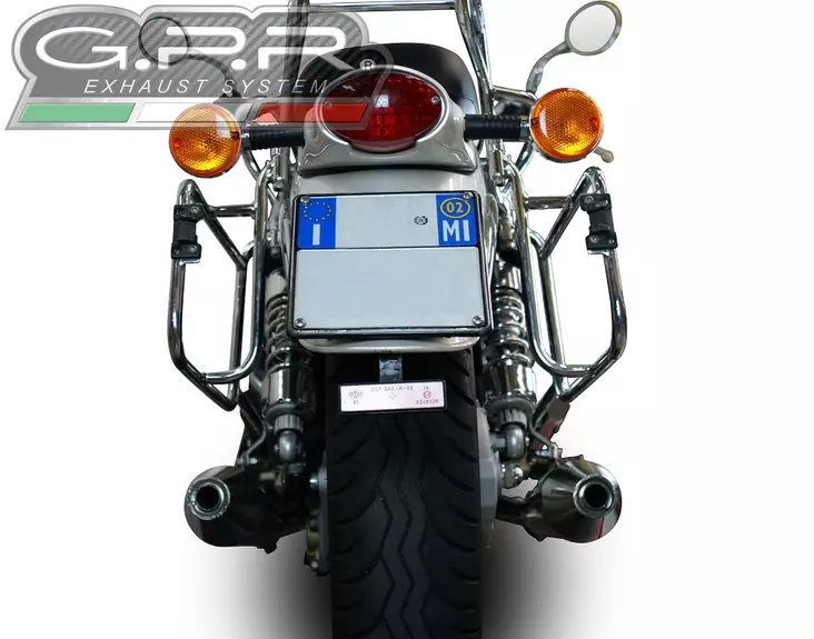 GPR Moto Guzzi California 1100 2003/05 Pair EC-Approv. slip-on exhaust catalize - Duell MP varaosat ja tarvikkeet - 108321 - 1