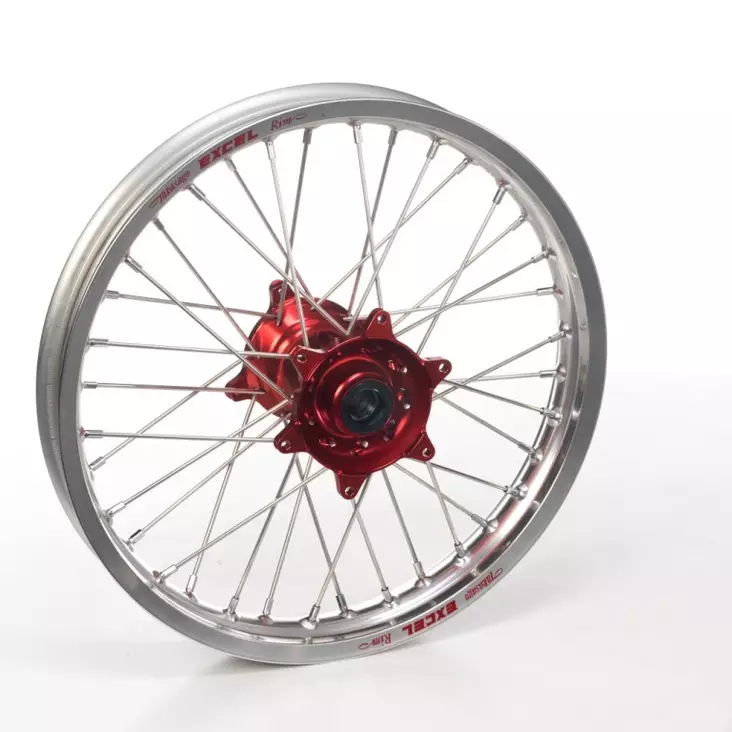 Haan wheel Haan wheel CR 250 / CRF450 02-12 19-2,15 RED HUB/SILVER RIM - Duell MP varaosat ja tarvikkeet - 63371 - 1