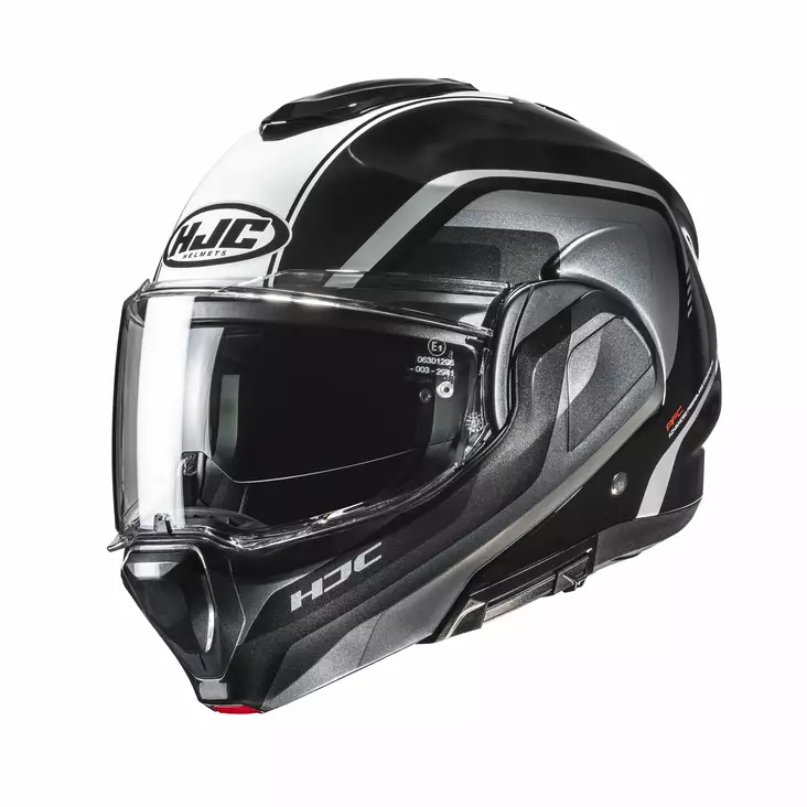 HJC Kypärä F100 Reef Musta/Harmaa MC21, M - Duell ajovarusteet - 55831 - 1