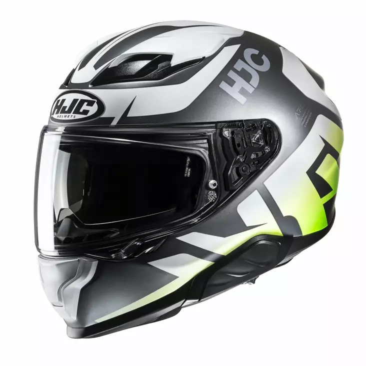 HJC Kypärä F71 Bard MC4HSF Harmaa/Valkoinen/Vihreä M - Duell ajovarusteet - 56461 - 1