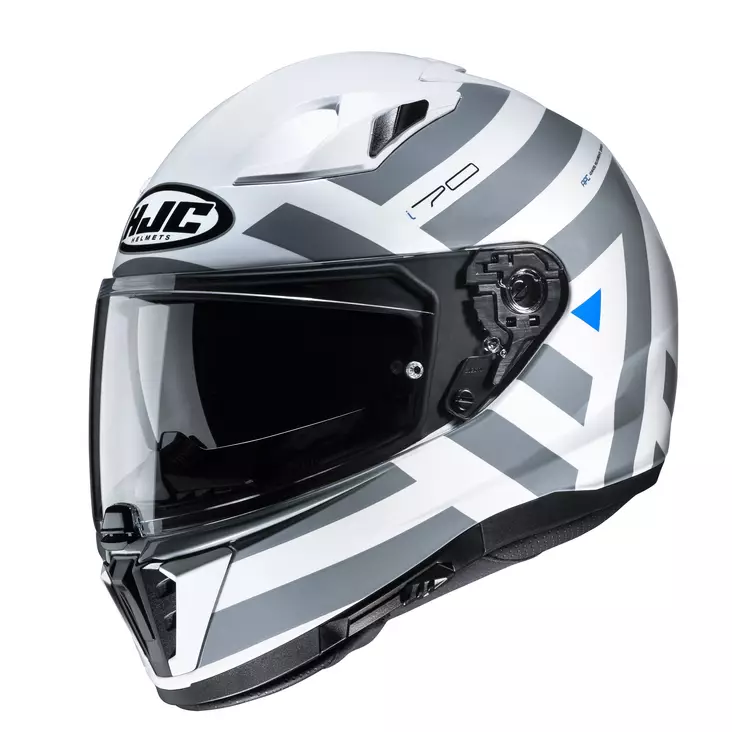 HJC Kypärä I70 Watu Valkoinen/Harmaa MC10, 55-56cm S - Duell ajovarusteet - 56981 - 1
