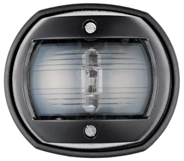 Kulkuvalo LED Compact 12 musta - valkoinen 135° perävalo - Duell venetarvikkeet - 7121 - 1
