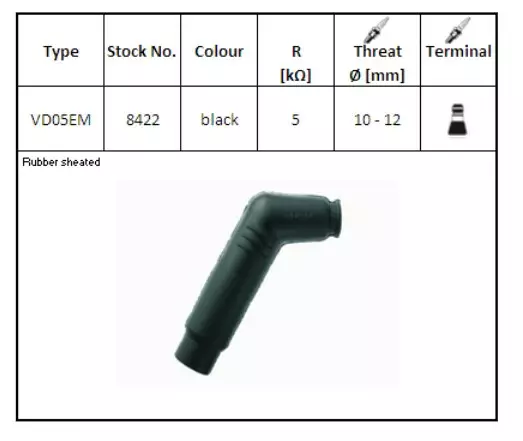 NGK spark plug cover VD05EM - Duell muut varaosat ja tarvikkeet - 133701 - 1